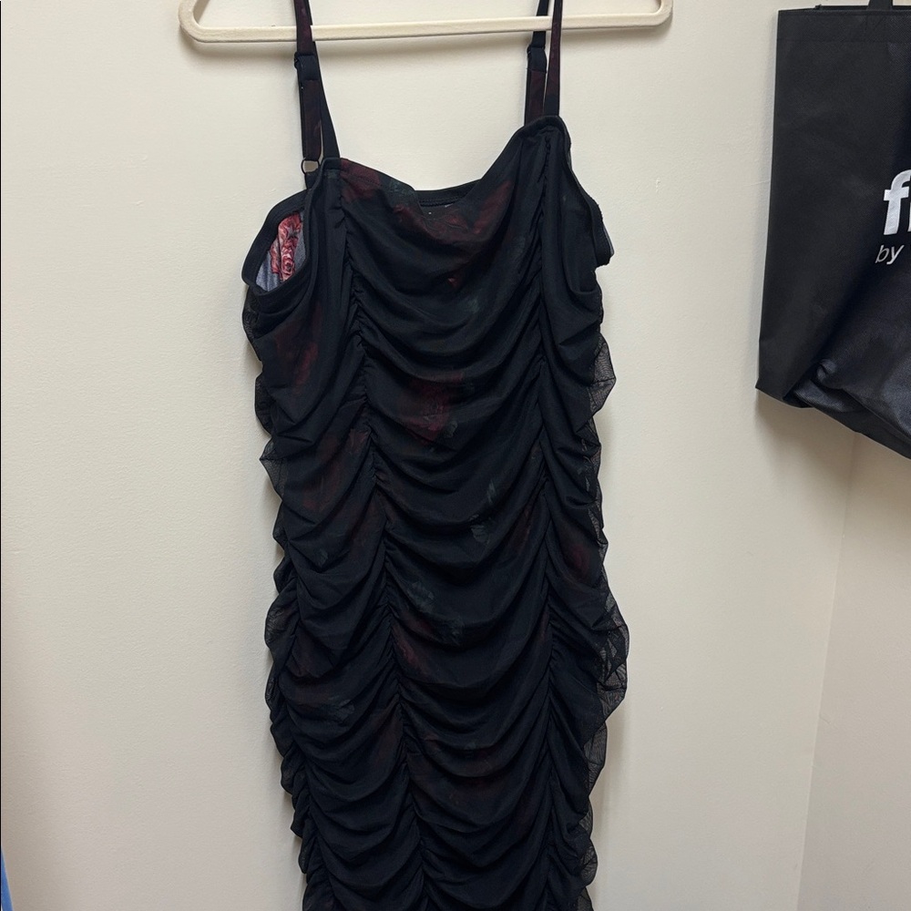 Torrid Black Floral Dress